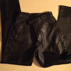 Black leather lined pants by Easyrider since 1970